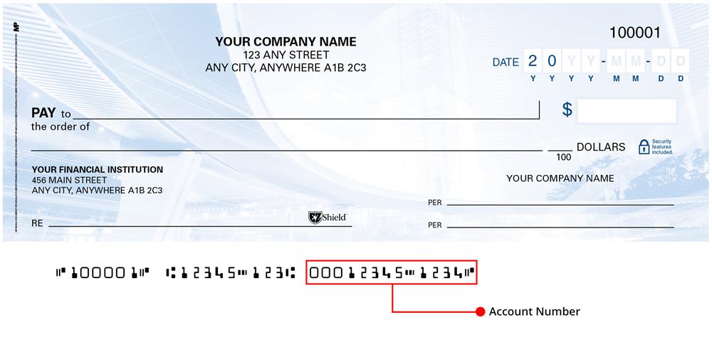 This number is found at the bottom of your cheques, to the right of the institution number.